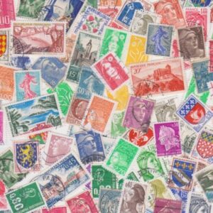 Page of many different stamps